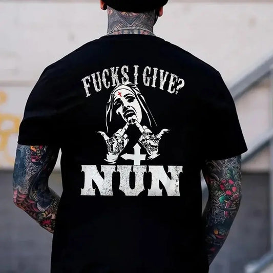 I Give Nun T-shirt - Naughty Clothes Men Cotton Menswear