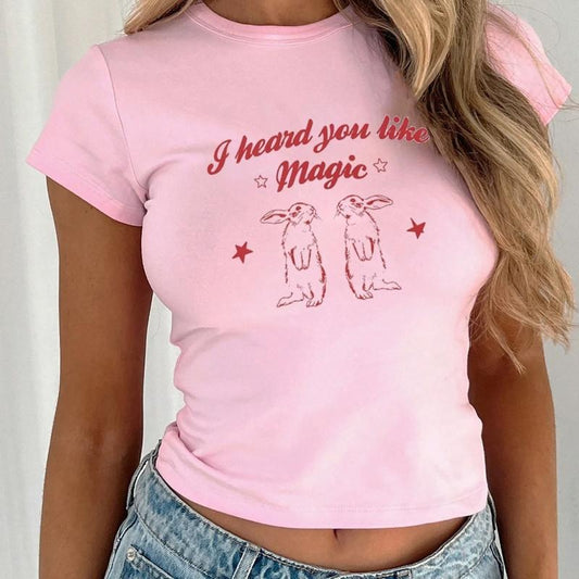 I Heard You Like Magic Bunny Baby Tee, Rabbit Easter Baby Tee, Lesbian Pride Tee Shirt
