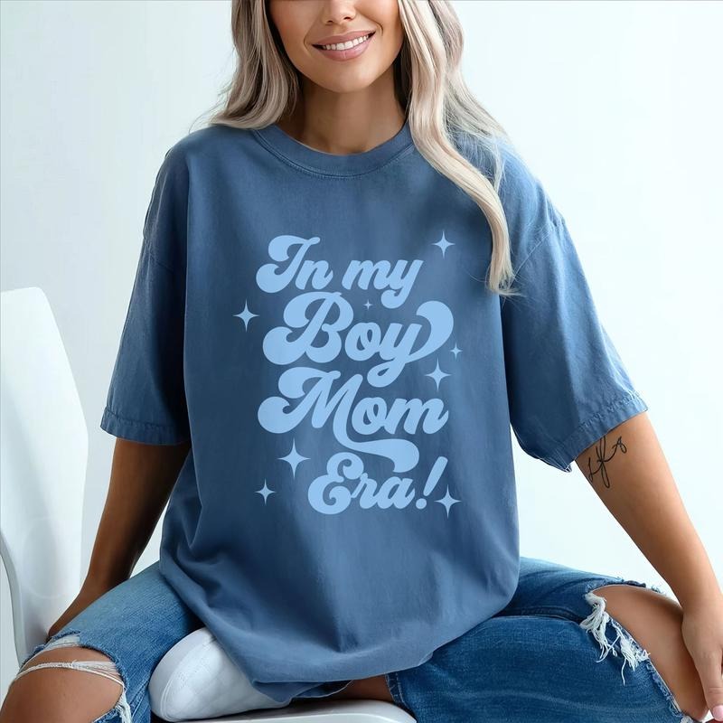 In My Boy Mama Era Shirt, Boy Mama Comfort Colors T-shirt, Boy Mama Club, Boy Mama T-shirt, New Mom Gift, Gender Reveal,...
