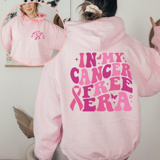 In My Cancer Free Era Hoodie, Cancer Warrior Hoodie, Breast Cancer Sweatshirt, Breast Cancer Awareness, Breast Cancer  T-shirt, sweater and Hoodie