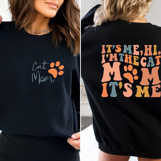 In My Cat Mom Era Sweatshirt Cat Mom Hoodie Cat Mom Sweatshirt Cat Lover Gift Cat Mom Gift Crazy Cat Lady Cat Mama Shirt Funny Cat TK43GN