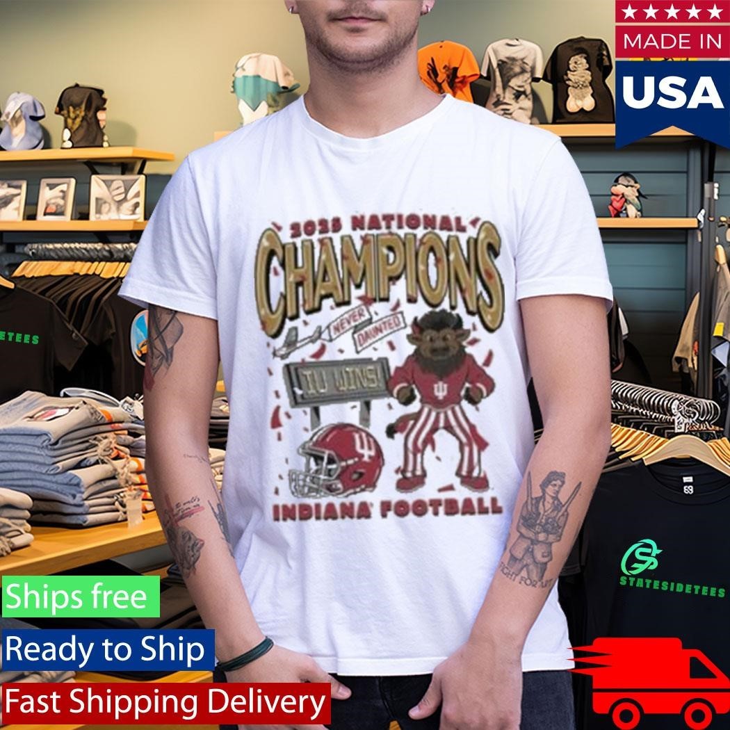 Indiana Football 2025 National Champions Hoosier The Bison Shirt