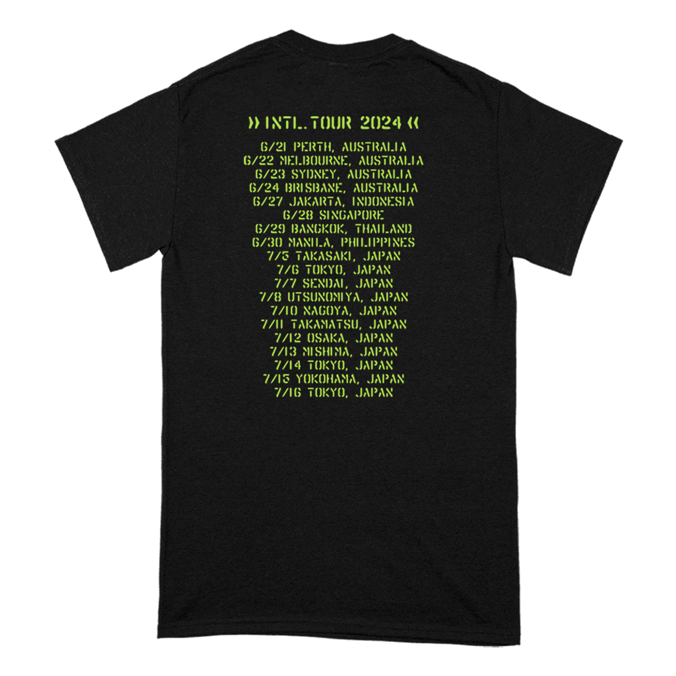 "Intl. Tour 2024" T-Shirt