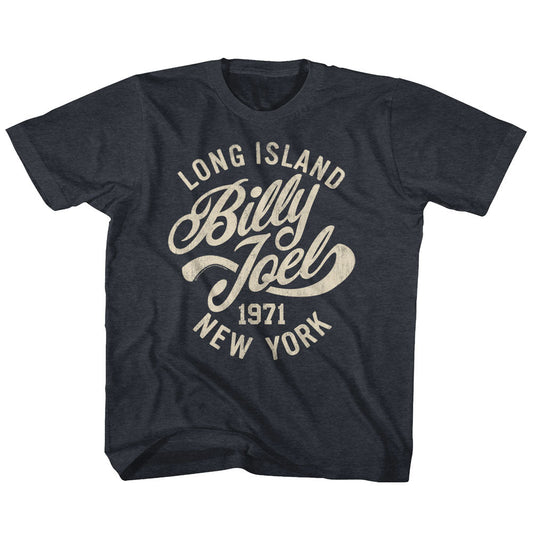 Billy Joel Toddler S/S T-Shirt - Only The Good - Heather Vintage Navy
