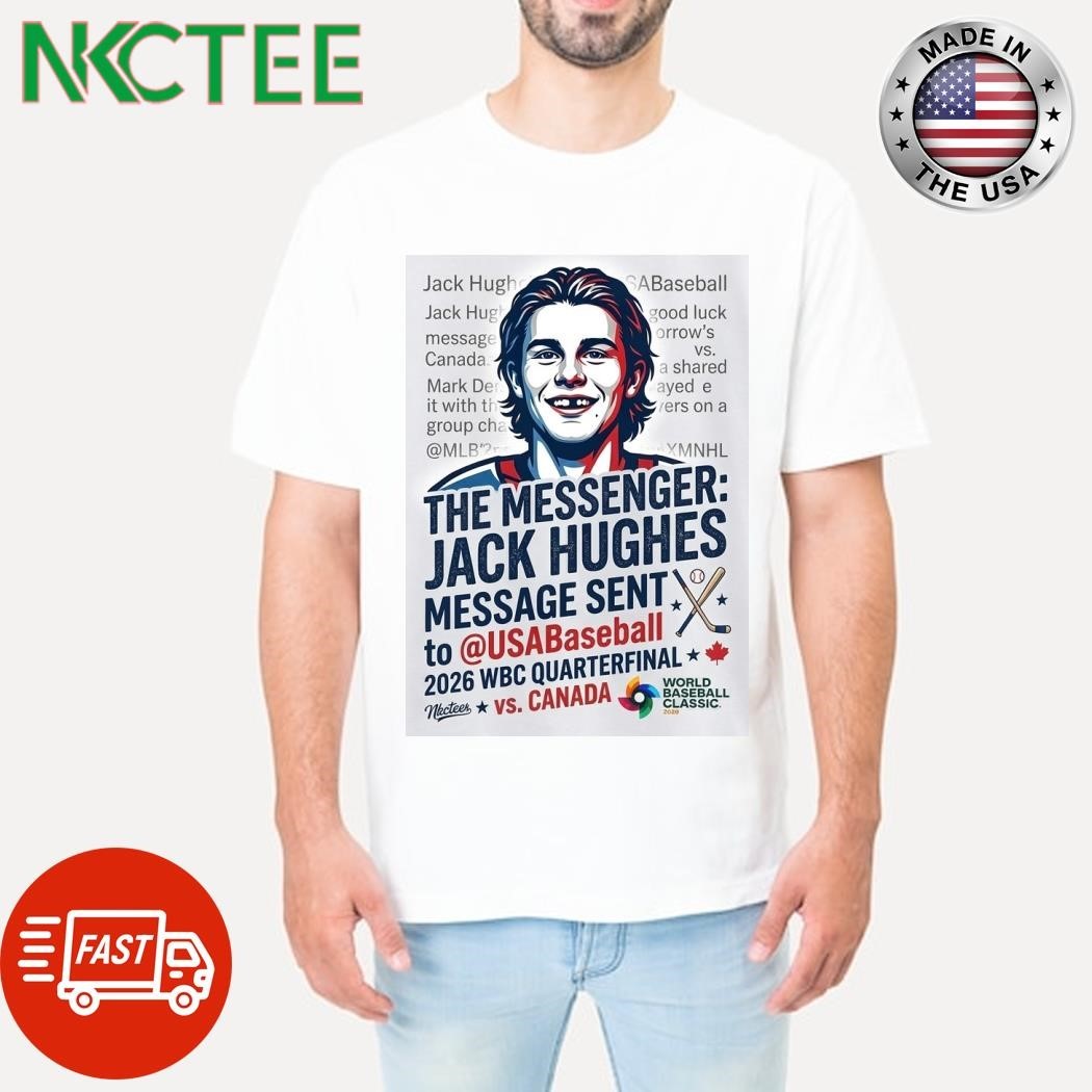 Jack Hughes x Team USA Baseball World Baseball Classic 2026 T-Shirt – Quarterfinal vs. Canada Edition