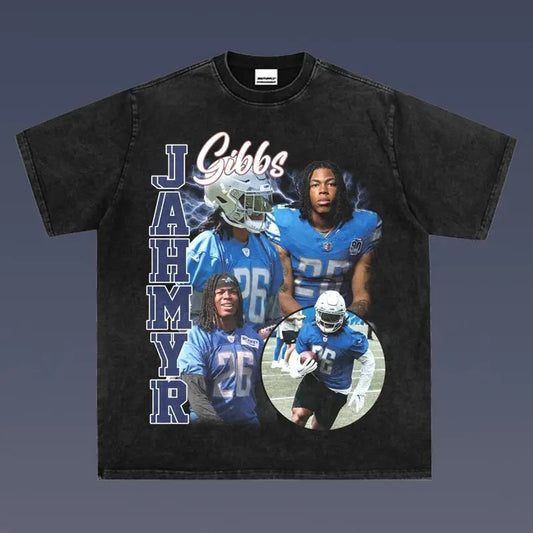 Jahmyr Gibbs 1.0 VINTAGE TEE | AMERICAN FOOTBALL | GIFT FOR FAN