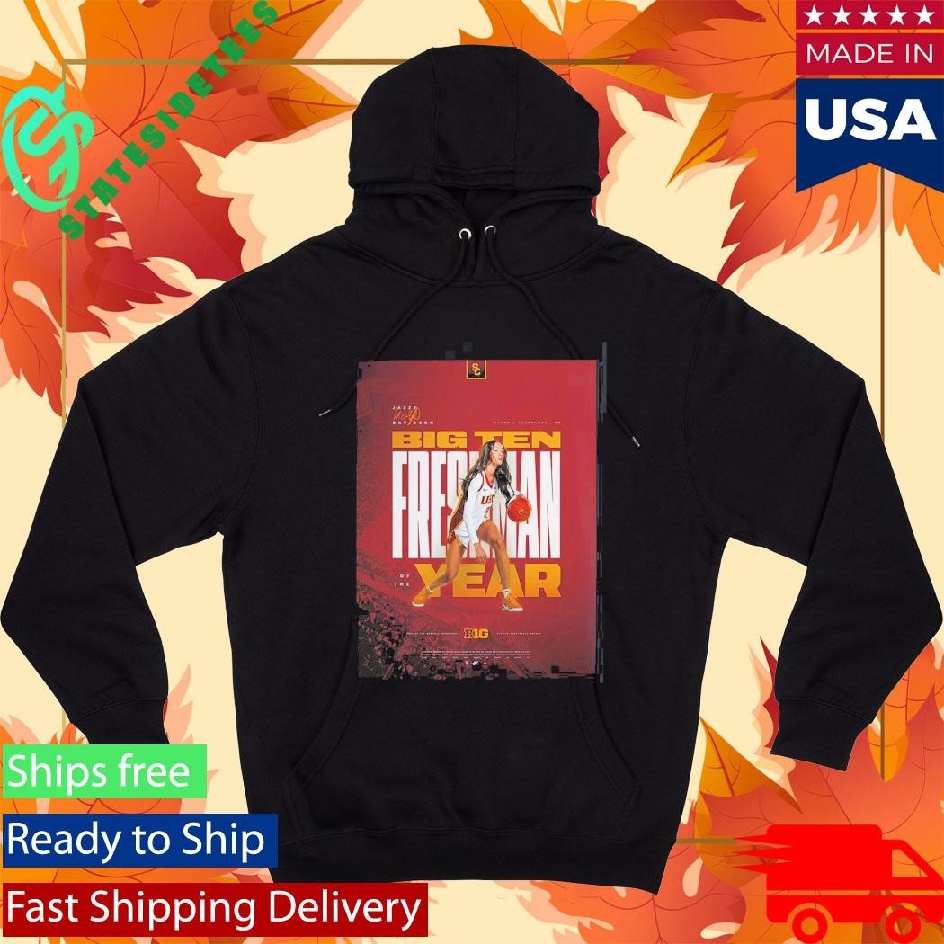 Jazzy Davidson USC Trojans Women’s Basketball Big 10 Freshman Of The Year T-Shirt