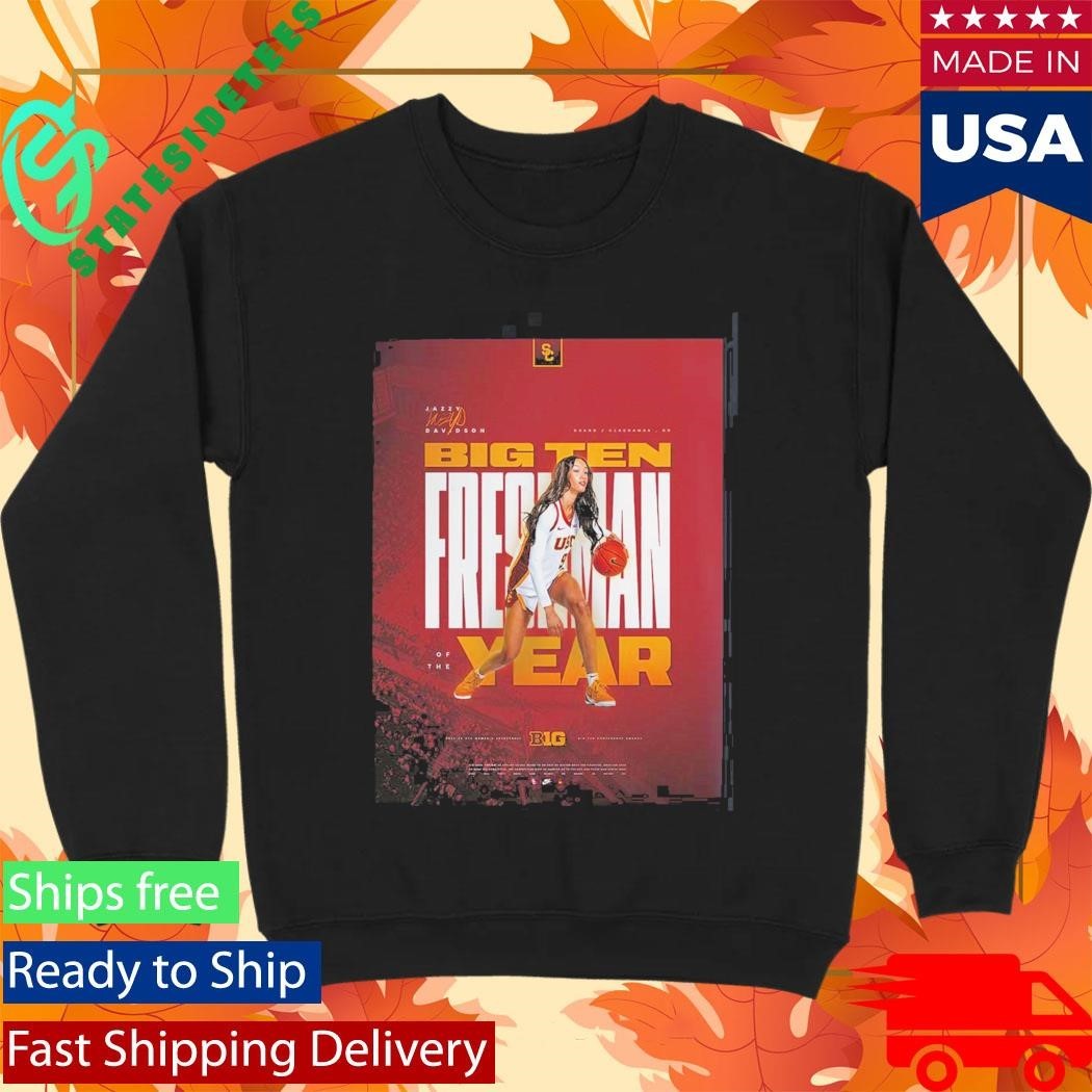Jazzy Davidson USC Trojans Women’s Basketball Big 10 Freshman Of The Year T-Shirt