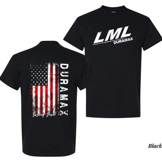 LML Duramax Mens With American Flag T- Shirt, Cotton Fabic Soft Top for Men and Women, Pullover for Daily Wear