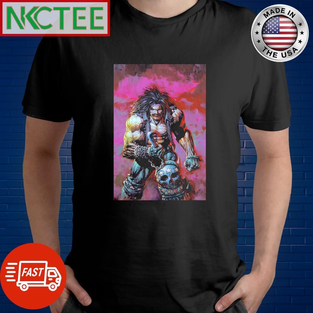 Lobo DC horror blood paint shirt