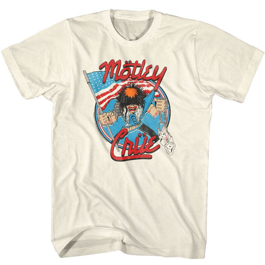 Motley Crue Allister Fiend American Flag Official T-Shirt