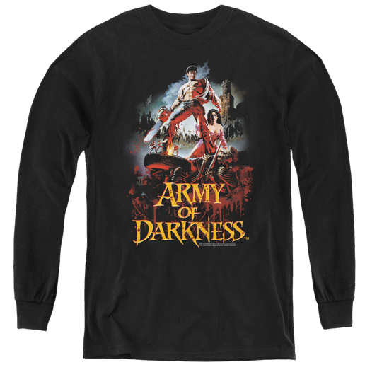 Army of Darkness Army Of Darkness/Bloody Poster - Youth Long Sleeve T-Shirt