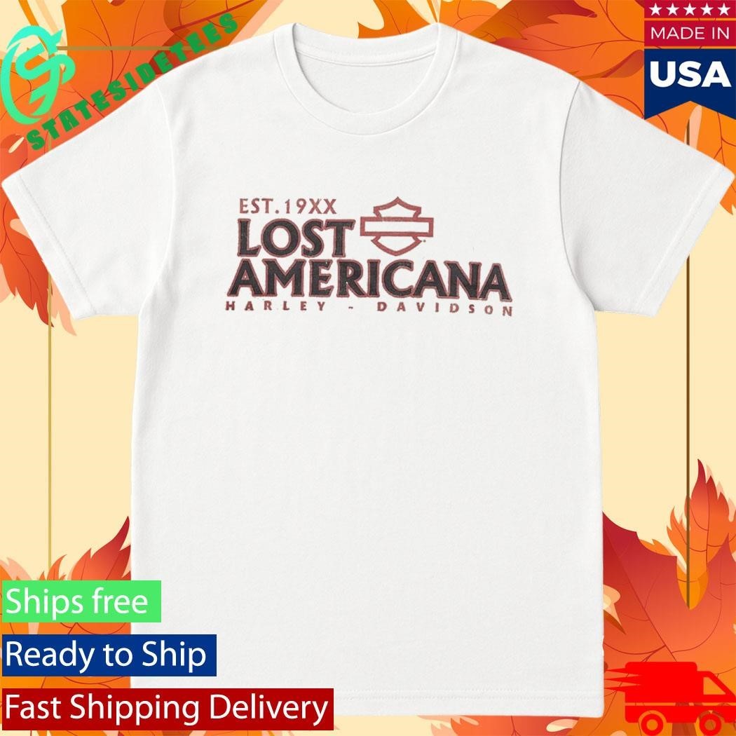 Machine Gun Kelly Harley Davidson X MGK Lost Americana Merch Classic Logo Sand T-Shirt