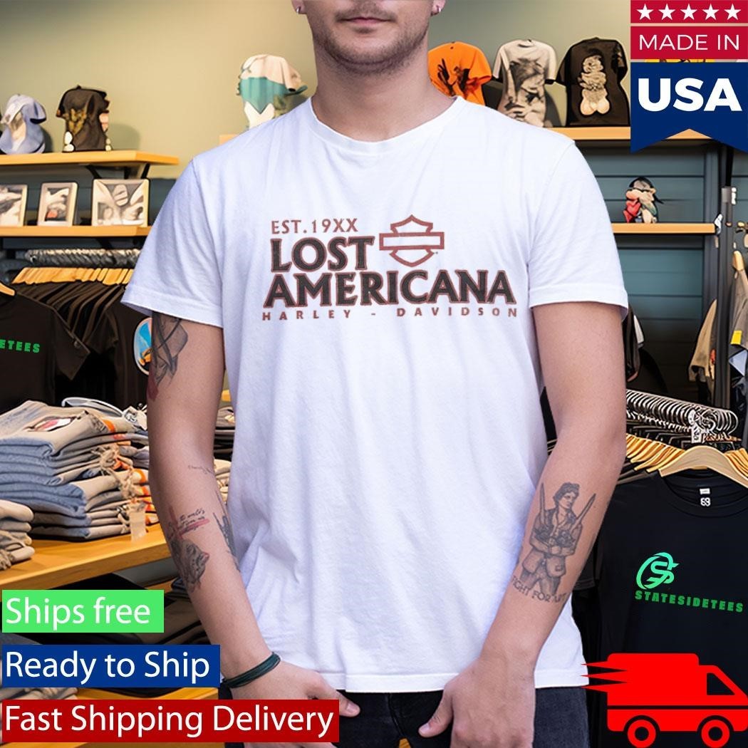 Machine Gun Kelly Harley Davidson X MGK Lost Americana Merch Classic Logo Sand T-Shirt