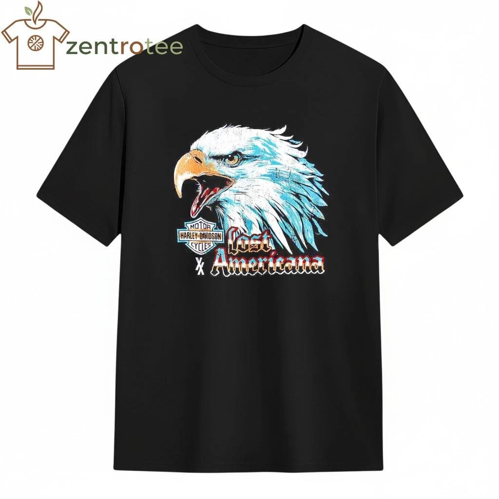 Machine Gun Kelly Harley Davidson X Mgk Lost Americana Merch Big Eagle Head tee