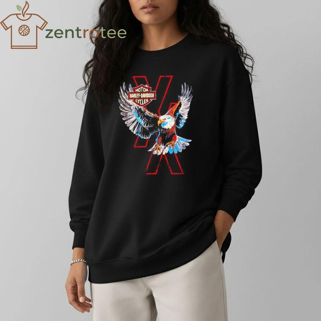 Machine Gun Kelly Harley Davidson X Mgk Lost Americana Merch Flying Eagle tee