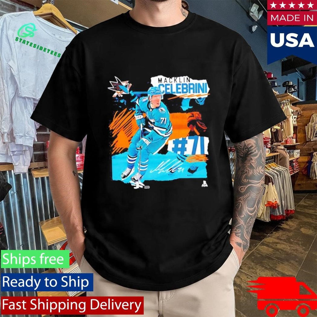 Macklin Celebrini San Jose Sharks Fresh Ice signature Shirt