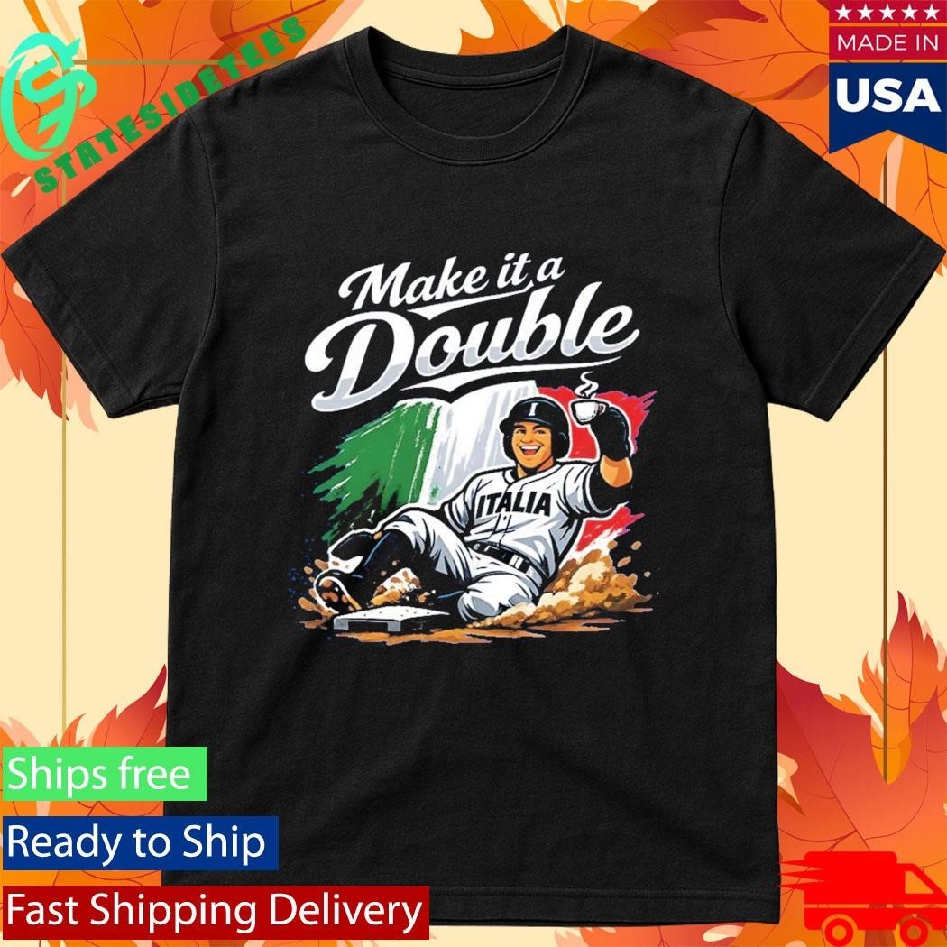 Make It A Double Italia Baseball Shirt