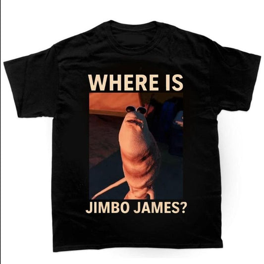 Marcus The Worm Where Is Jimbo James Meme Tee Funny Trendy Meme T Shirt Graphic Tee Cotton Fabric