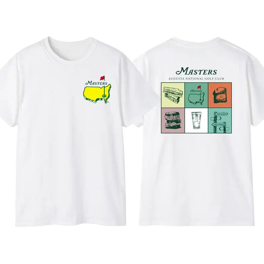 Masters 2025 Menswear T-Shirt, Augusta National Golf Club T-Shirt, Perfect For Golf Enthusiasts and Casual Wear, 2 Sided Shirt For Men, Gift For Men