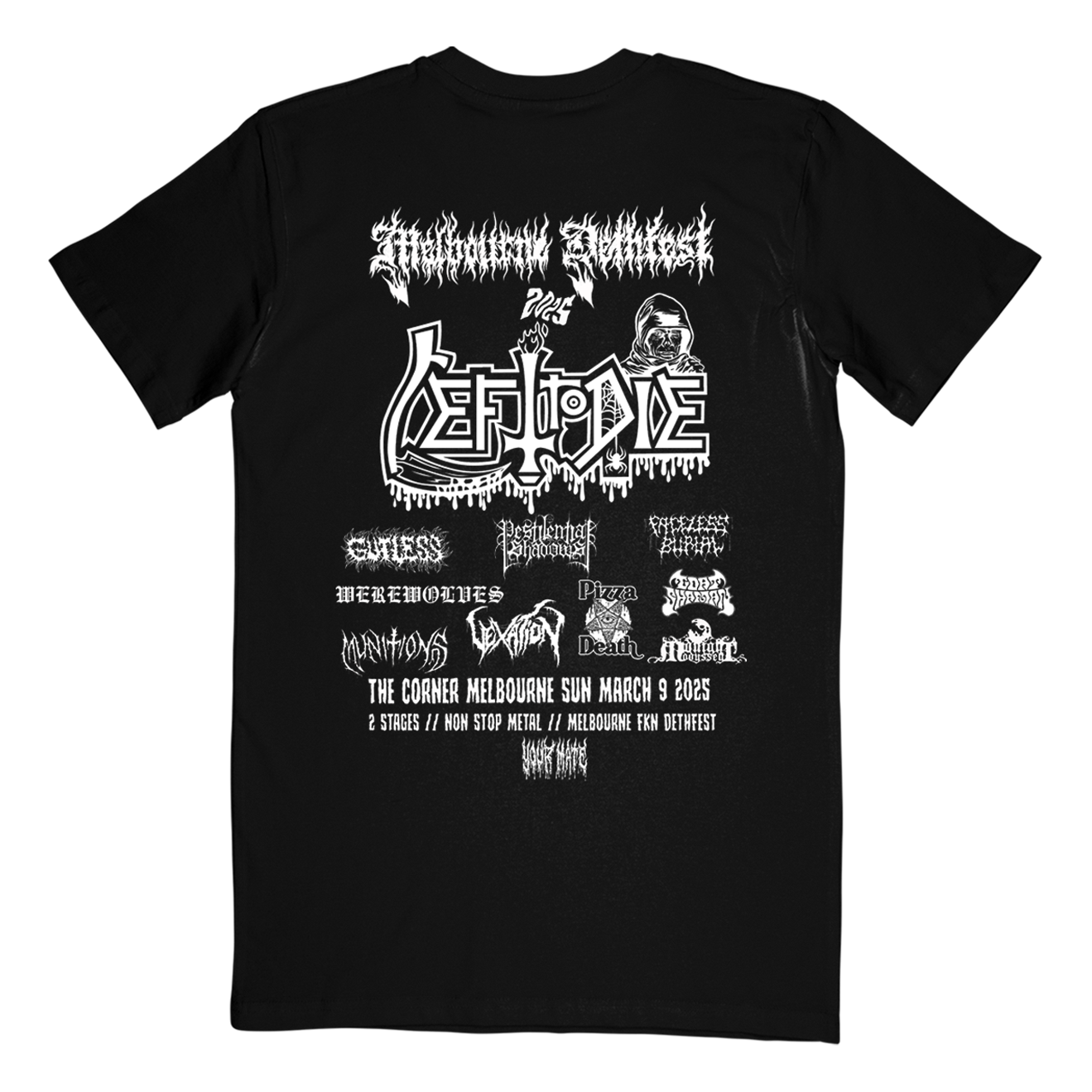 "Melbourne Dethfest" T-Shirt