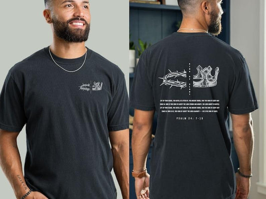 Men's Christian King of Glory Shirt, Psalm 24 Shirt, Christian Shirts for Men, Fathers Day Christian Gifts, Christian  T-shirt, sweater and Hoodie