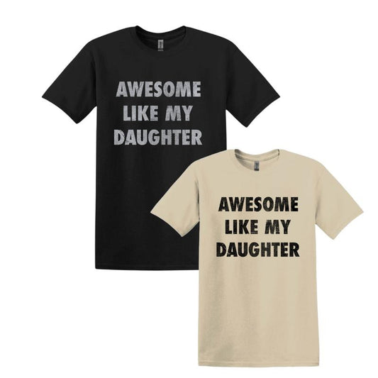 Mens Awesome Like My Daughter Sweatshirt, Gifts from Daughter, Funny Dads Hoodie, Husband Gifts, Shirt Gift for Dad Dad's Gift