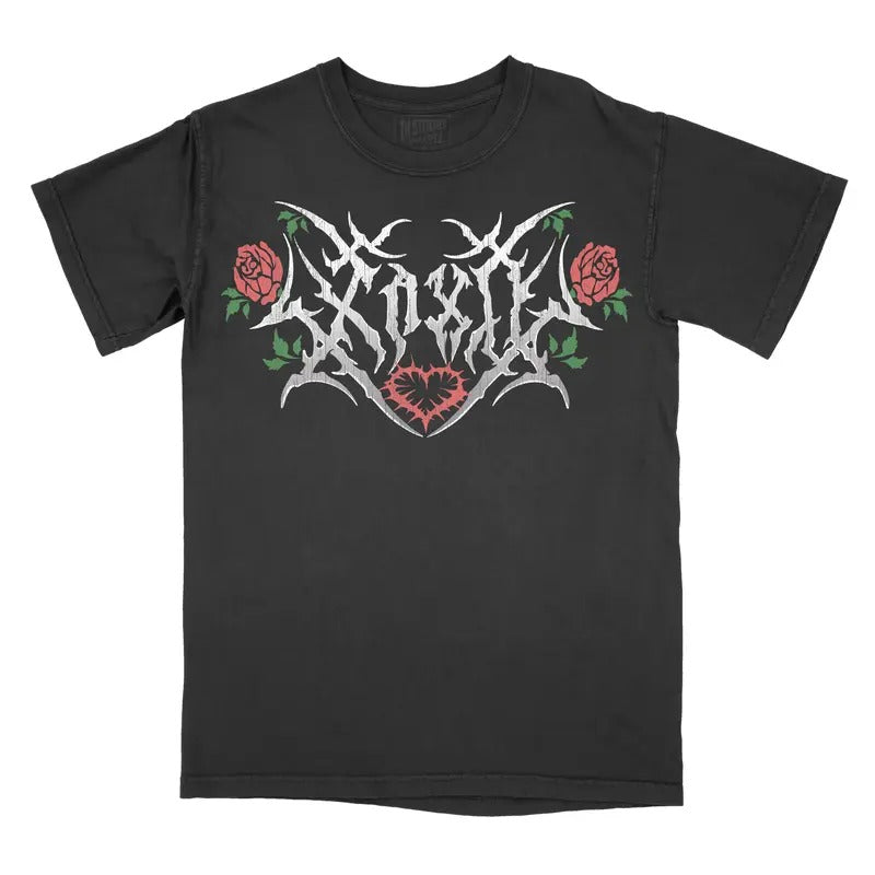 Metal XOXO Valentines Day Graphic Tee - Comfort Colors Shirt Reader BookTok Unisex Top Bookish Dark Romance