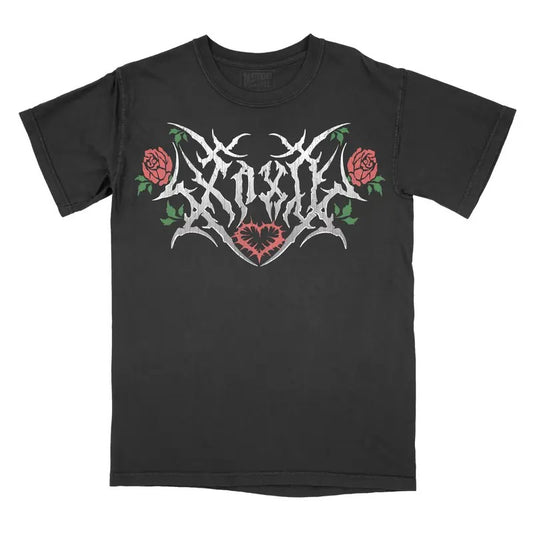 Metal XOXO Valentines Day Graphic Tee - Comfort Colors Shirt Reader BookTok Unisex Top Bookish Dark Romance