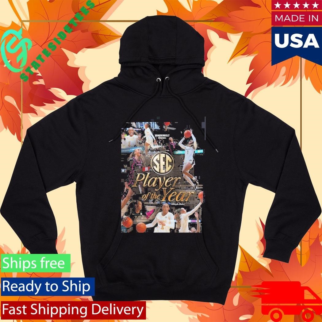 Mikayla Blakes Vanderbilt Commodores Women’s Basketball 2026 SEC Player Of The Year T-Shirt