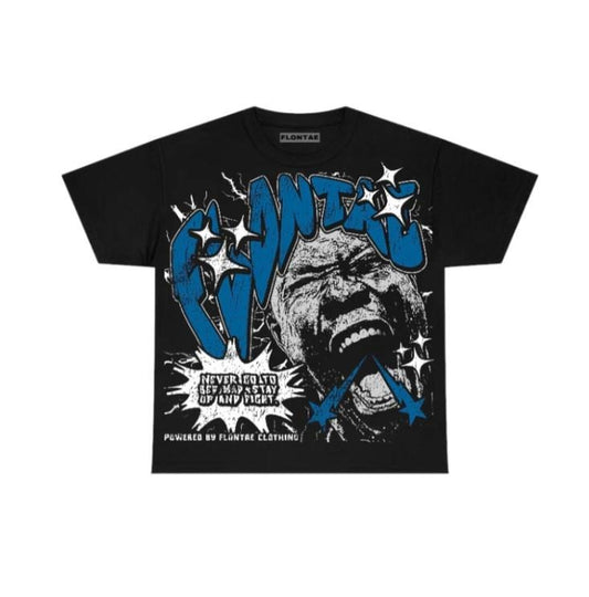 Military Blue 4s T-Shirt Never Quit Graphic Tees