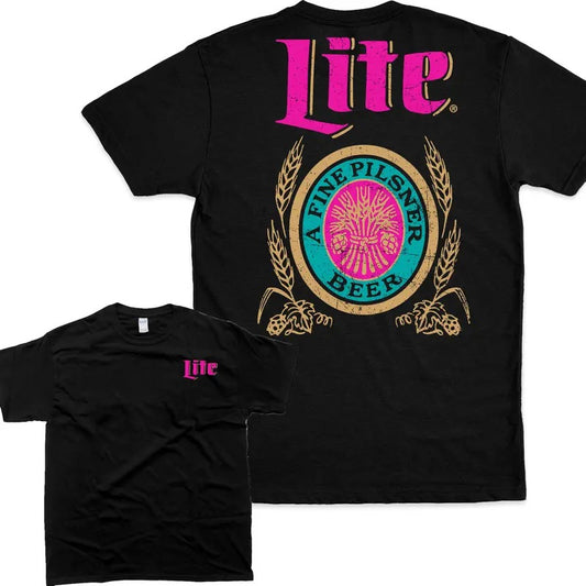 Miller Lite TShirt, For Men's And For Women's T-Shirt, Unisex Tshirt, Lite A Fine Pilsner Beer Tshirt, Men's Tshirt, Women's Tshirt Classic Menswear