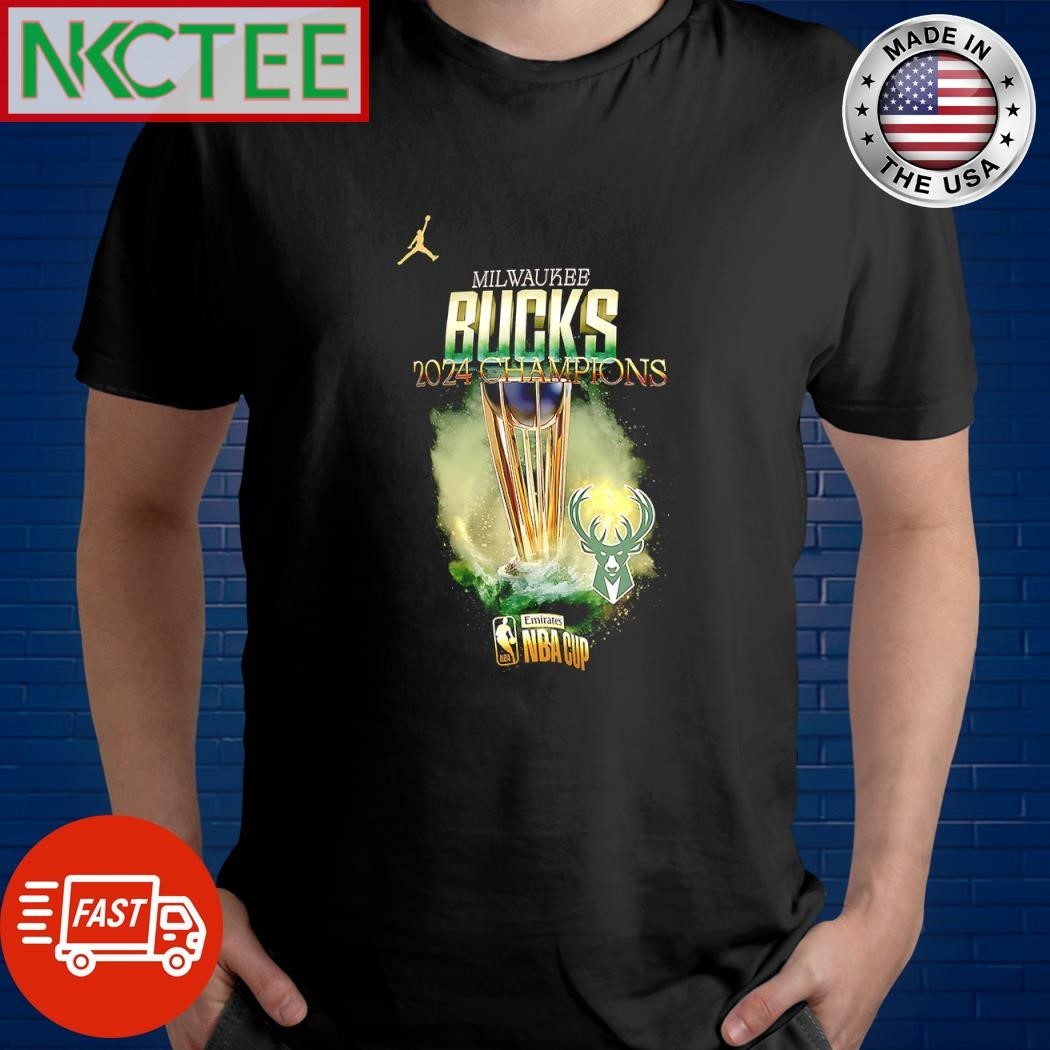 Milwaukee Bucks 2024 Champions cup Emirates NBA Cup shirt
