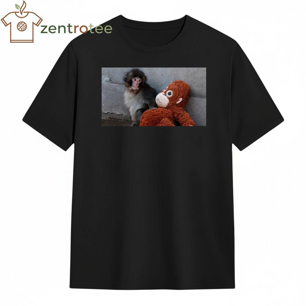 Monkey and toy art photo tee