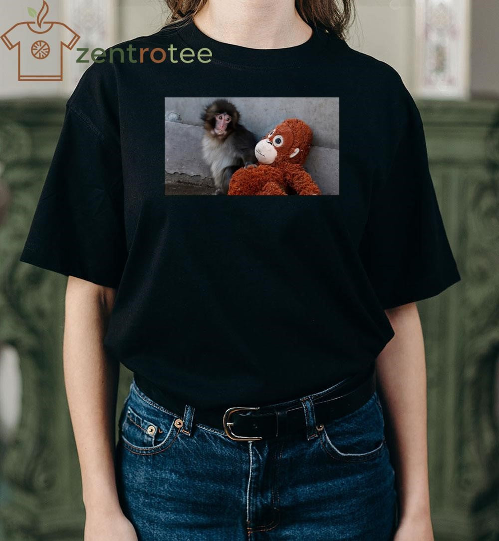 Monkey and toy art photo tee