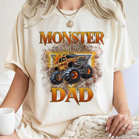 Monster Truck Dad , Truck Dad , Funny Monster Dad