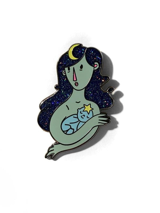 Moon Mama Hard Enamel Pin