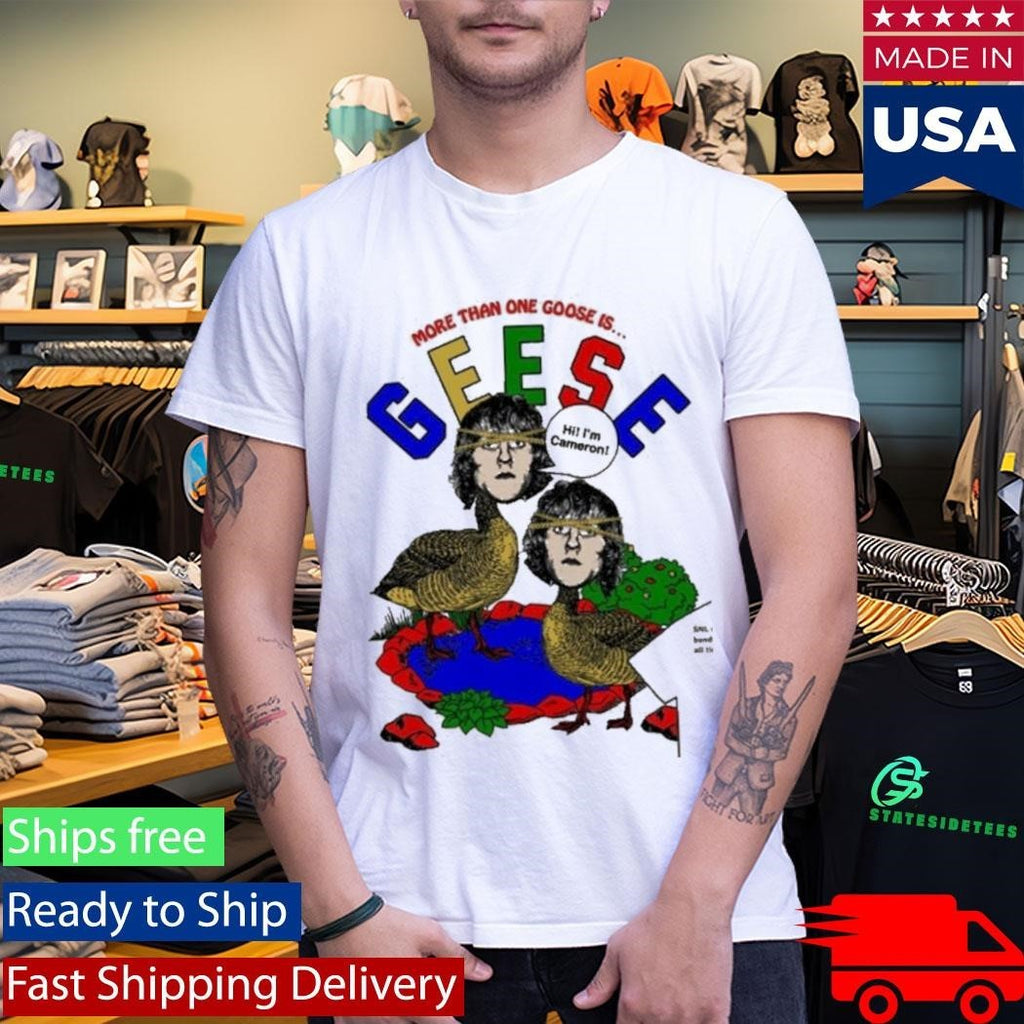 More Than One Goose Is Geese Hi I’m Cameron Shirt