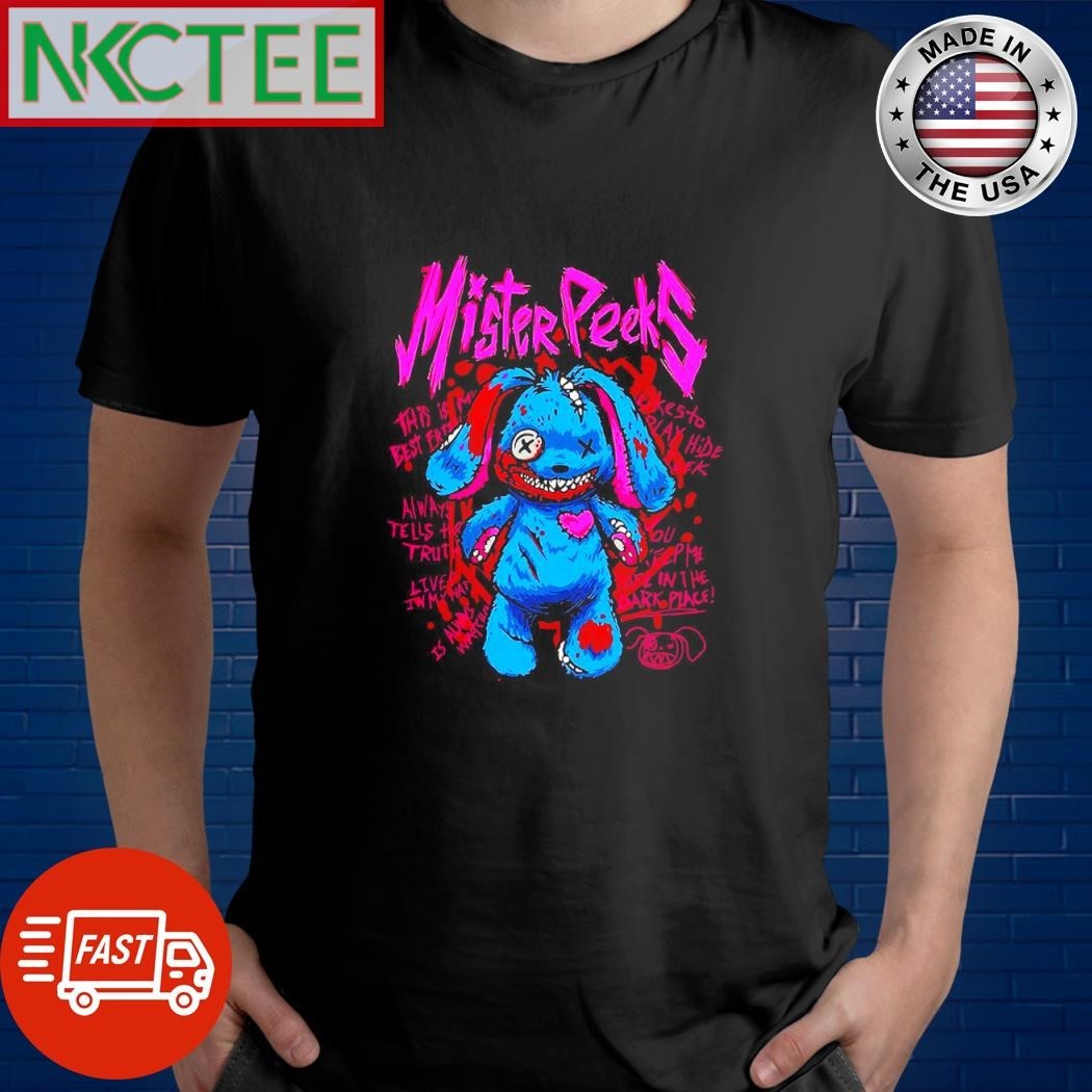 Mr. Peeks horror paint shirt