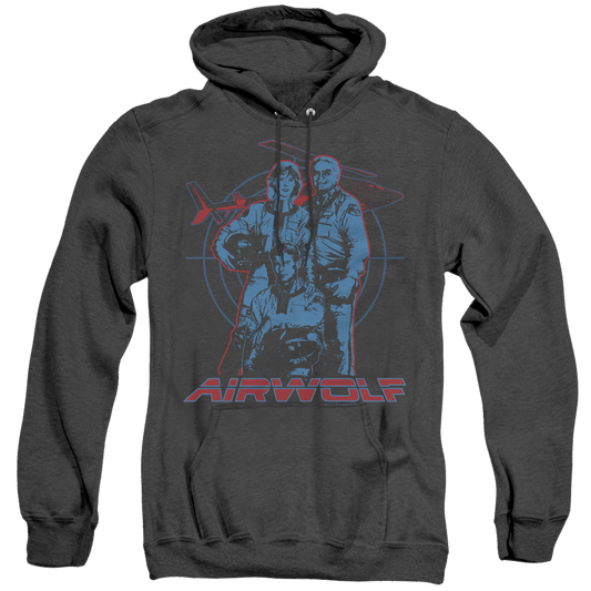 Airwolf Graphic - Heather Pullover Hoodie