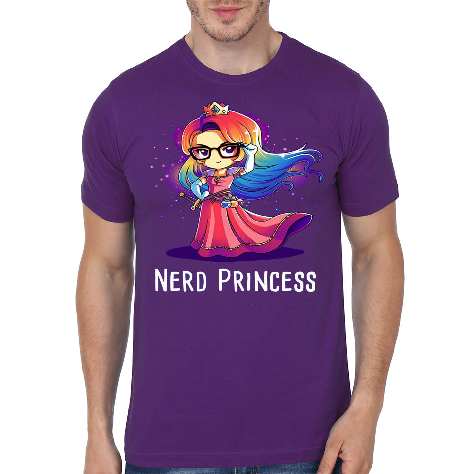 Nerd Princess Purple Half Sleeve T-Shirt Hoodie, Sweatshirt | VibeTeeNation.com