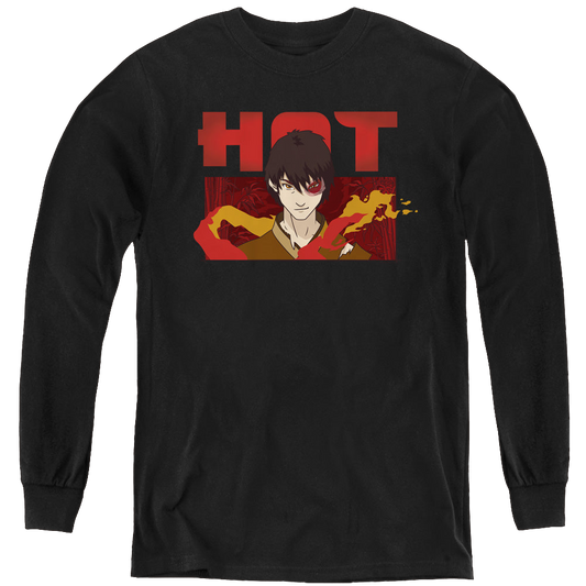 Avatar The Last Airbender Hot Zuko - Youth Long Sleeve T-Shirt