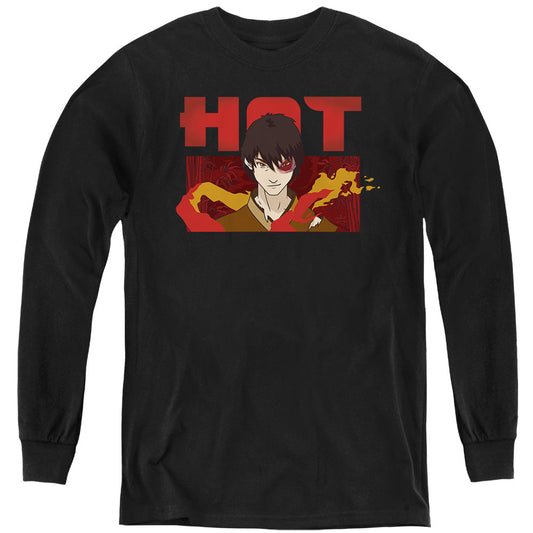 Avatar The Last Airbender Hot Zuko Long Sleeve Kids Youth T Shirt Black