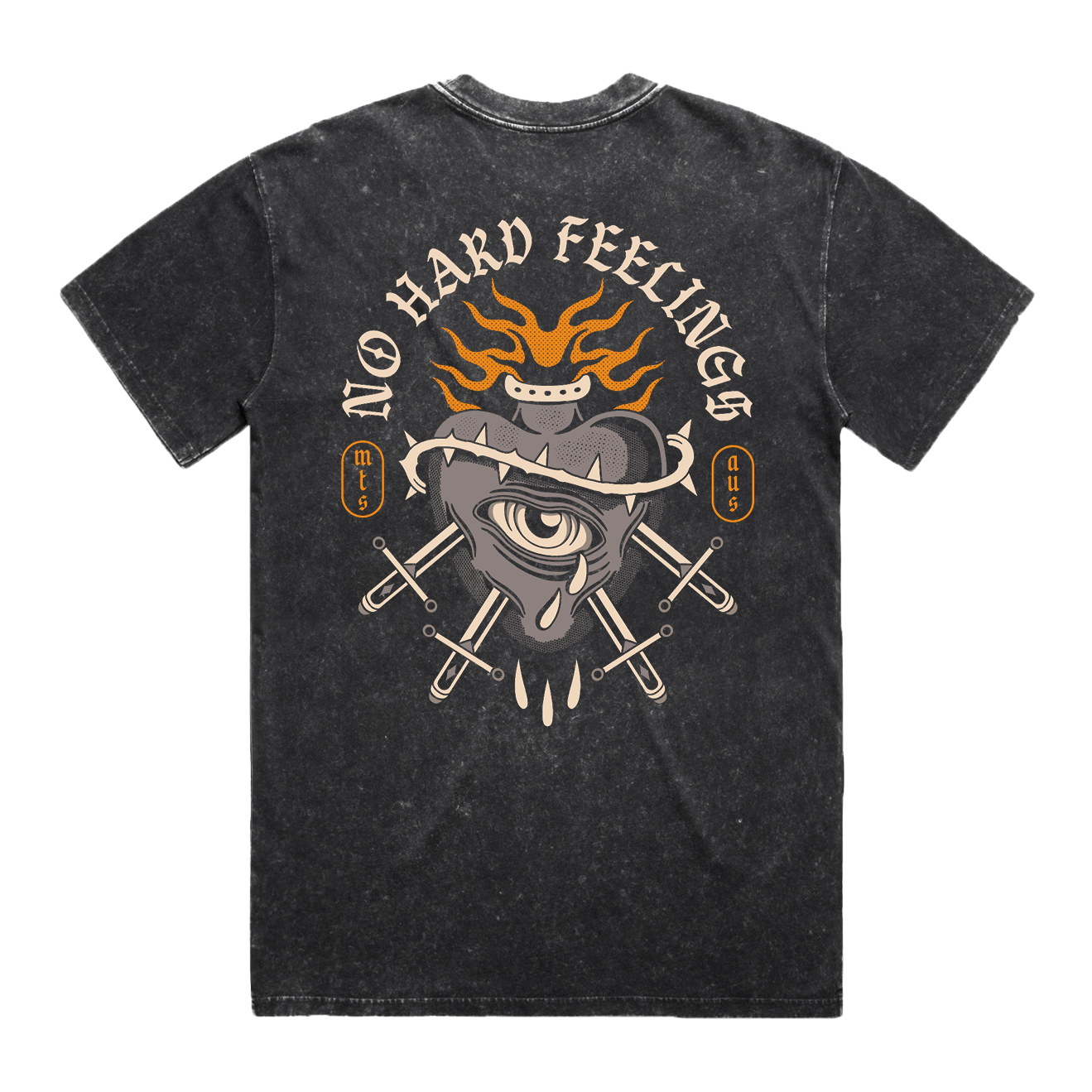 "No Hard Feelings" Stonewash T-Shirt