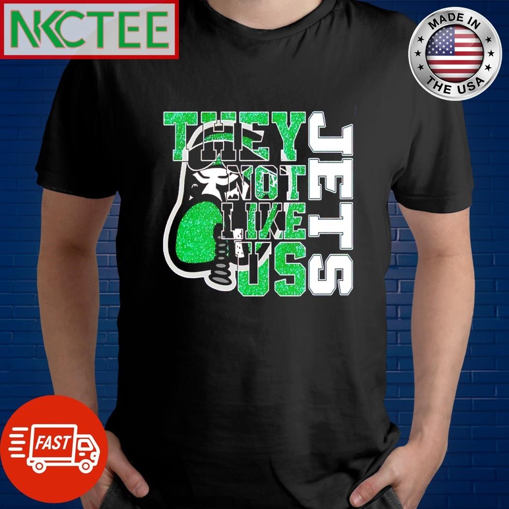 New York Jets head they not like us shirt