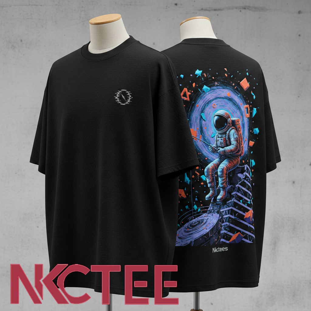 Nkctees® Official The Glitch Odyssey – Urban Surrealism Oversize Tee