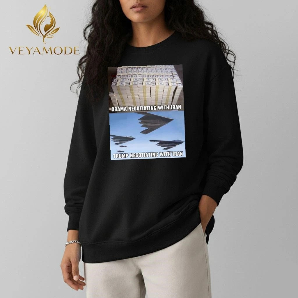 Obama Negotiating with Iran Money Trump Negotiating with Iran Money bombs tee