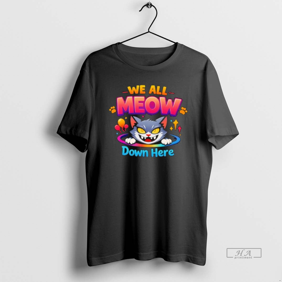 Official We All Meow Down Here Pride Cute T-Shirts, Hoodie, Sweatshirt | VibeTeeNation.com