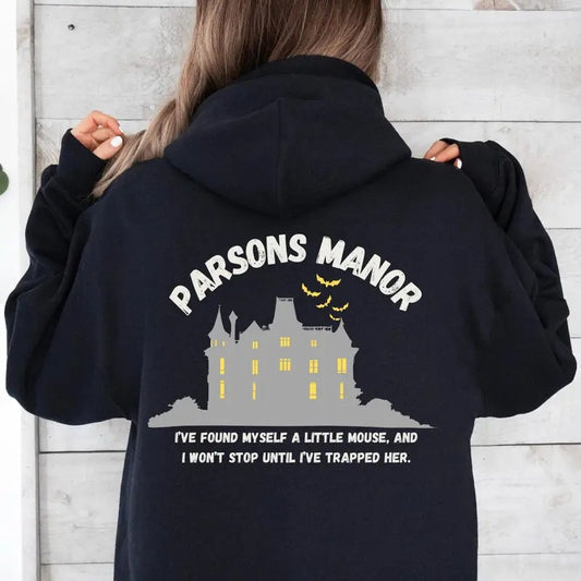 Officially Licensed Haunting Adeline Parsons Manor Pullover Hoodie, Graphic Fabric Long Sleeves Cotton Fashion Outfit Sweater