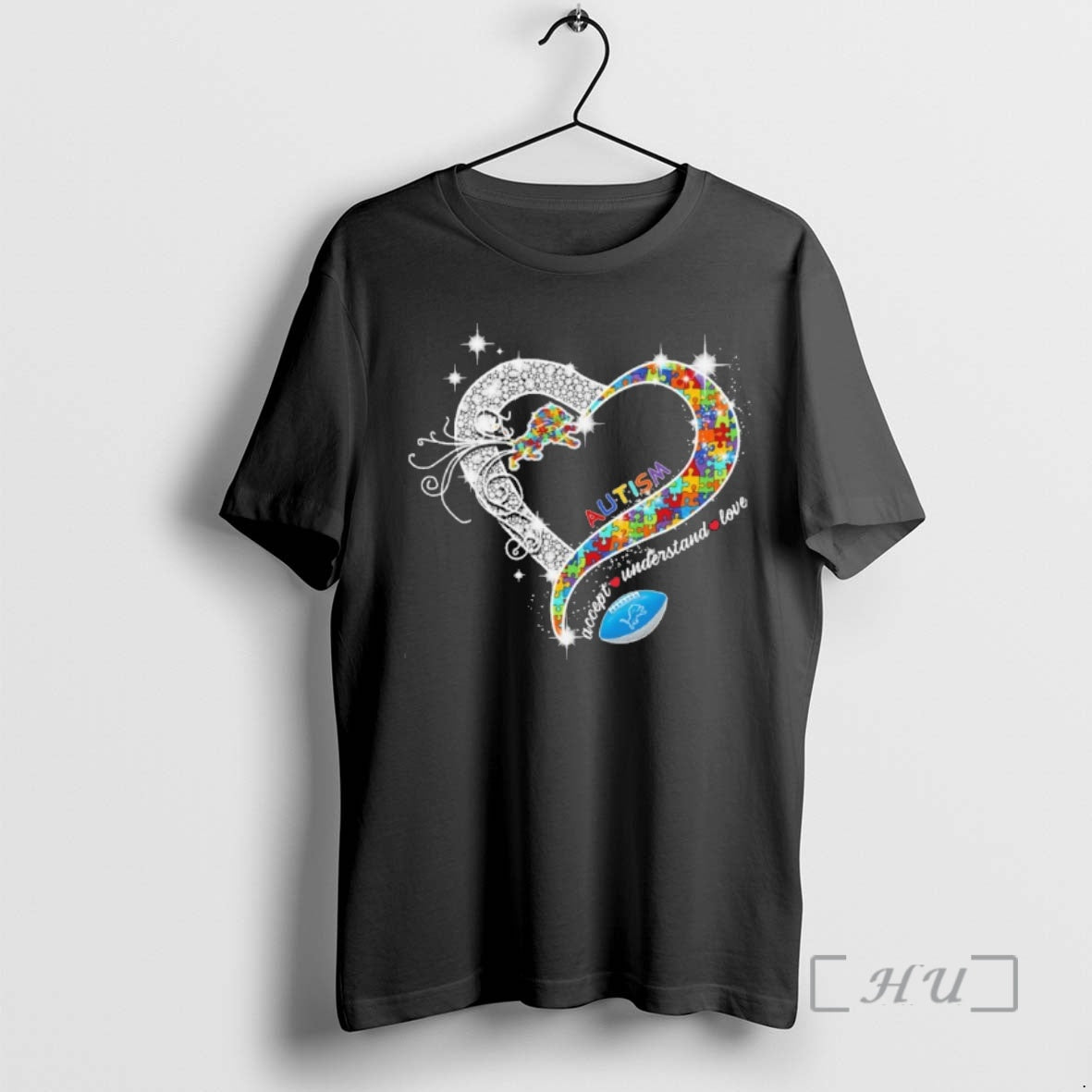 Officials Autism Heart Accept Understand Love Ball Lions Logo T-Shirts, Hoodie, Sweatshirt | VibeTeeNation.com